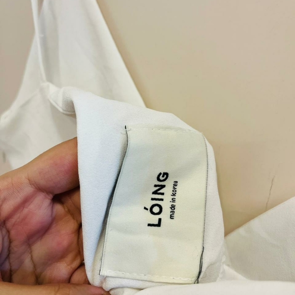 White pleated midi dress - Picture 9 of 9